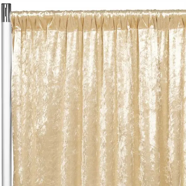 Backdrop Velours champagne 3 x 3 mètres