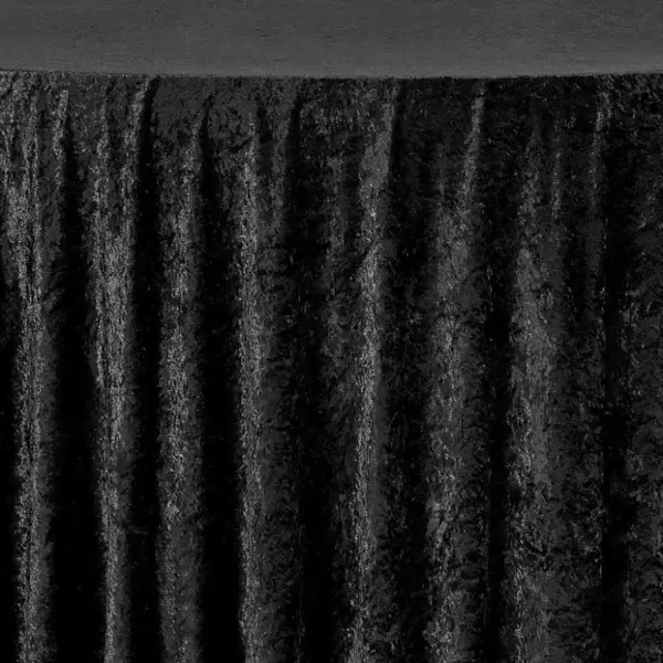 Nappe Velours noire ronde 300cm