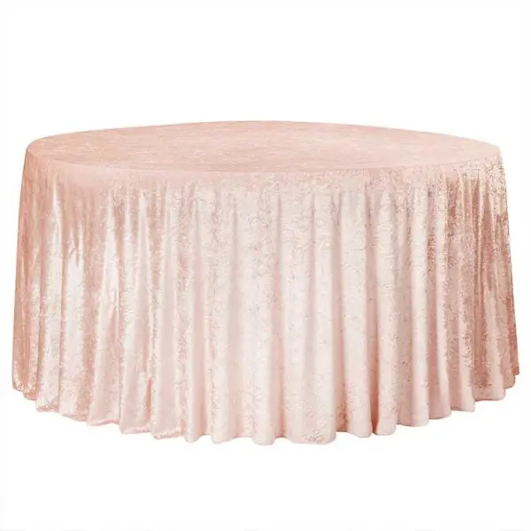 Nappe Velours blush ronde 300cm