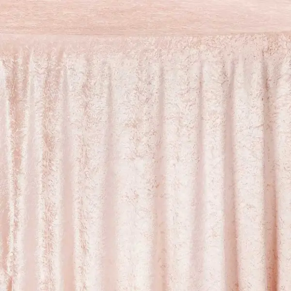 Nappe Velours blush ronde 300cm