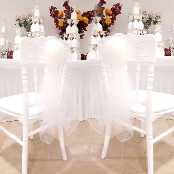 10 Noeuds de chaise en fleur Ivoire