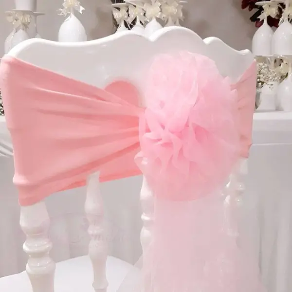 10 Noeuds de chaise en fleur Rose