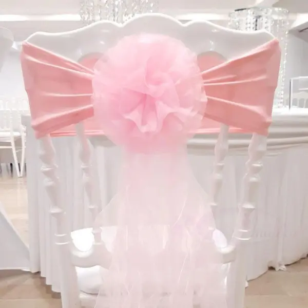 10 Noeuds de chaise en fleur Rose