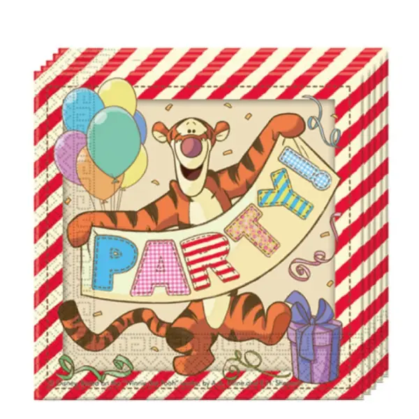 20 Serviettes Winnie l'ourson en papier