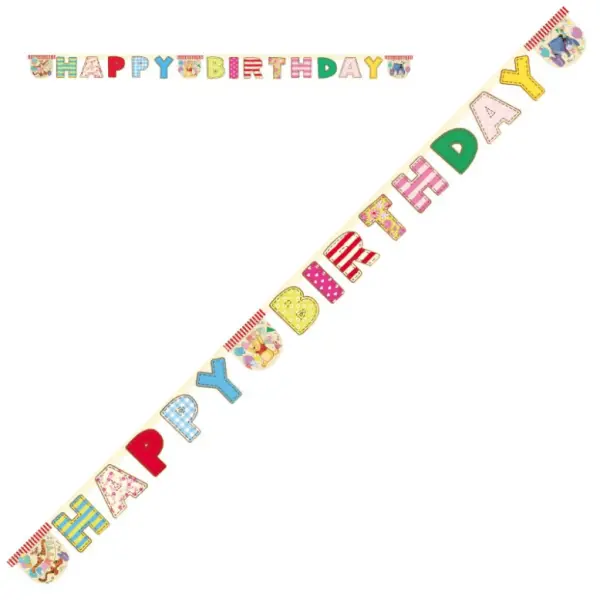 Guirlande Winnie l'oursons "HAPPY BIRTHDAY"
