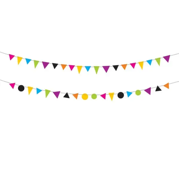 2 Guirlandes Multicolores Petits Monstres