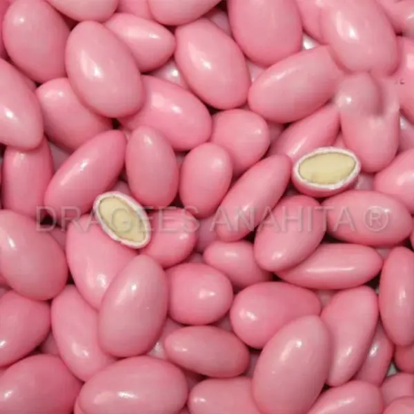 Dragées Amande Rose 43% 1kg