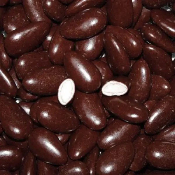Dragées Amande Marron 43% 1Kg