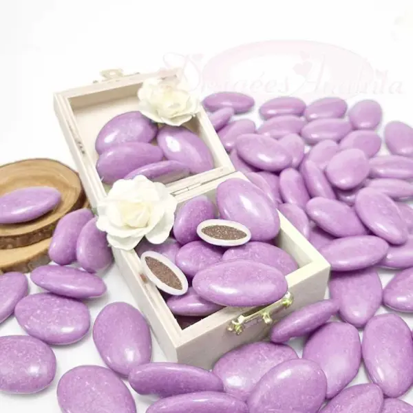 Dragées chocolat Violet clair 1kg