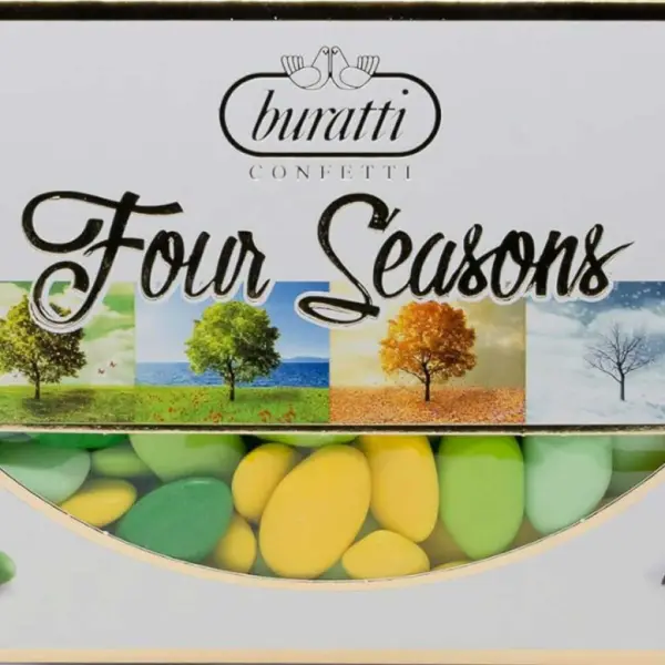 Dragées originales jaune et vert les dragées d'été 1kg