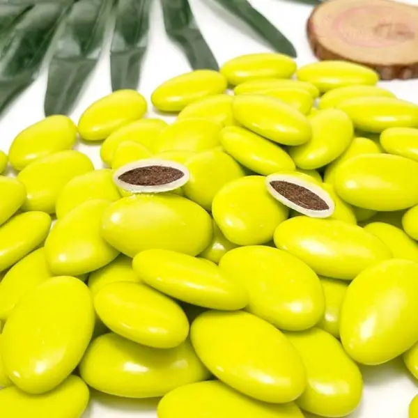 Dragées chocolat vert anis 1kg