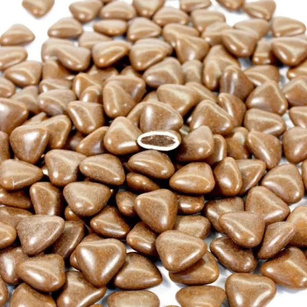 Dragées coeur chocolat marron 1kg