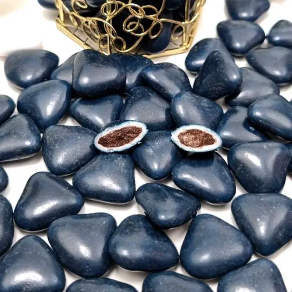 Dragées coeur chocolat marine 1kg