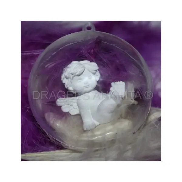 Boule à dragées transparentes 6 cm