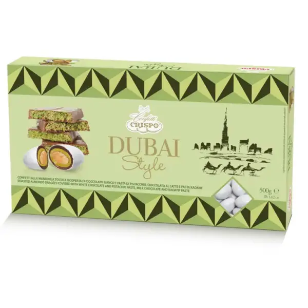 Dragées Amande chocolat de Dubaï Blanches