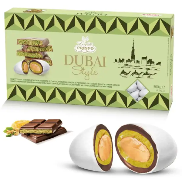 Dragées Amande chocolat de Dubaï Blanches