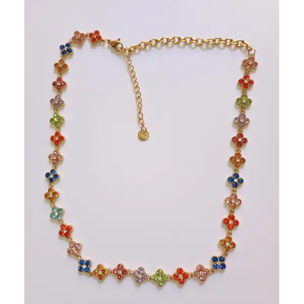 Collier princesse multicolore pastel