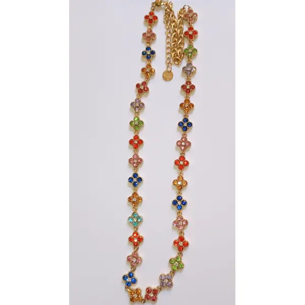 Collier princesse multicolore pastel