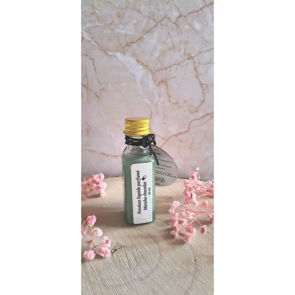Fondant liquide parfumé menthe chocolat