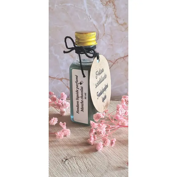 Fondant liquide parfumé menthe chocolat
