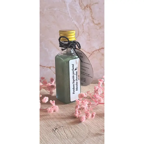Fondant liquide parfumé menthe chocolat