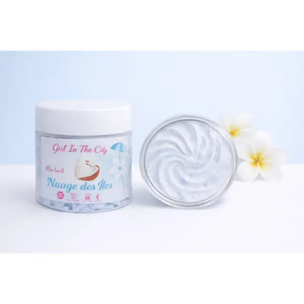 Beurre corporel fouetté coco monoï | chantilly corps et cheveux – soin naturel