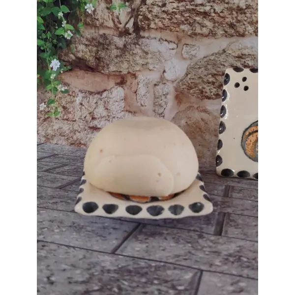 Porte-savon carré, décor citrouille.
