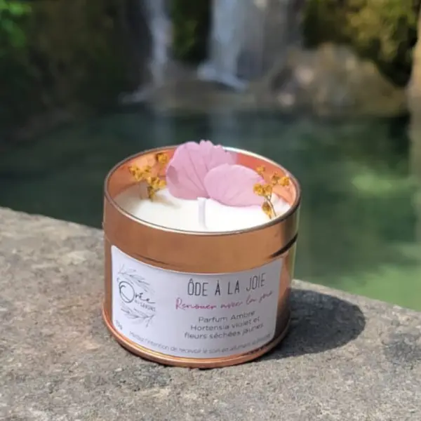 Bougie ôde à la joie - ambre