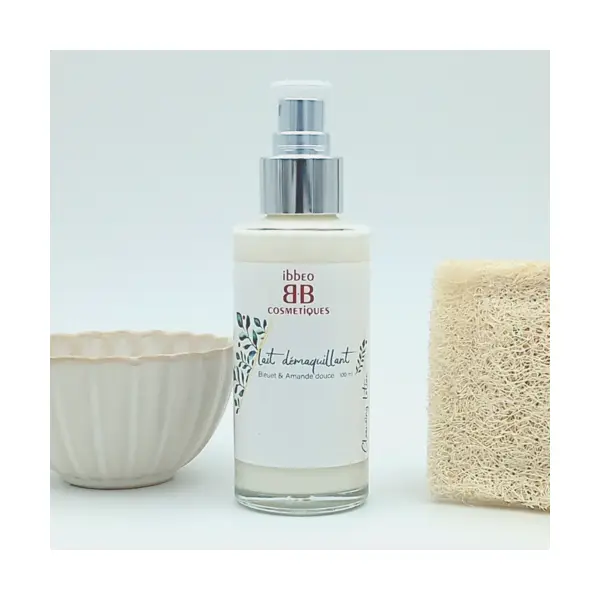 Lait démaquillant, amande douce & bleuet, 100ml