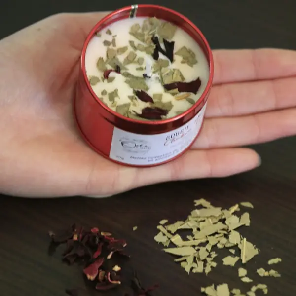 Bougie chakra racine – ancrage - cèdre