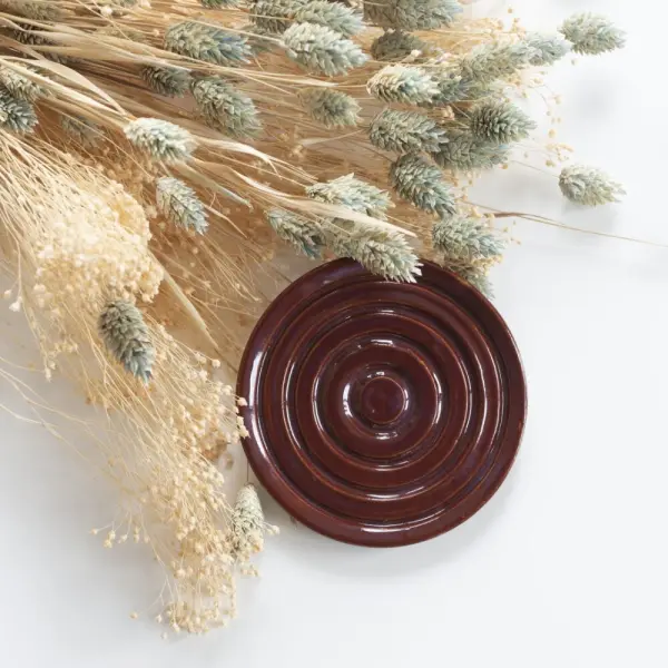 Coupelle porte-savon rond spirale