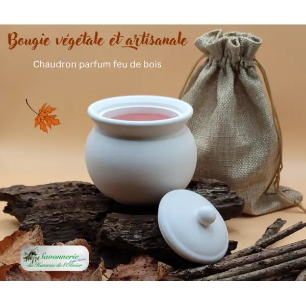 Bougie naturelle et artisanale parfumée.