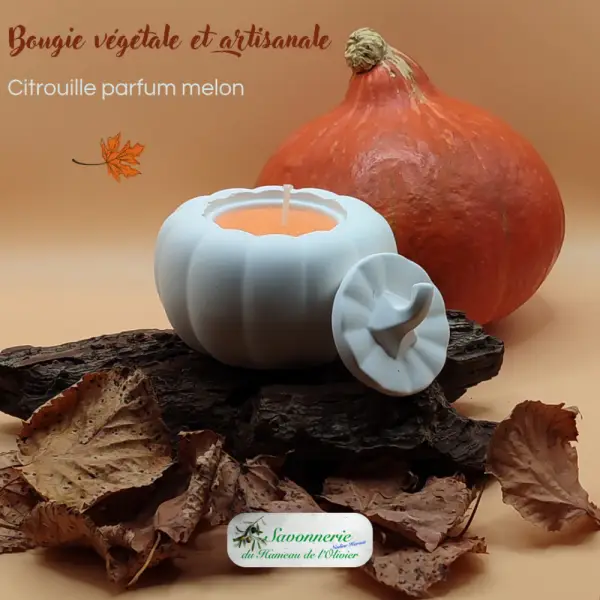 Bougie naturelle et artisanale parfumée.