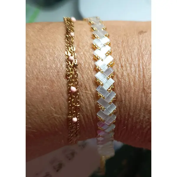 Bracelet chevron miyuki a738