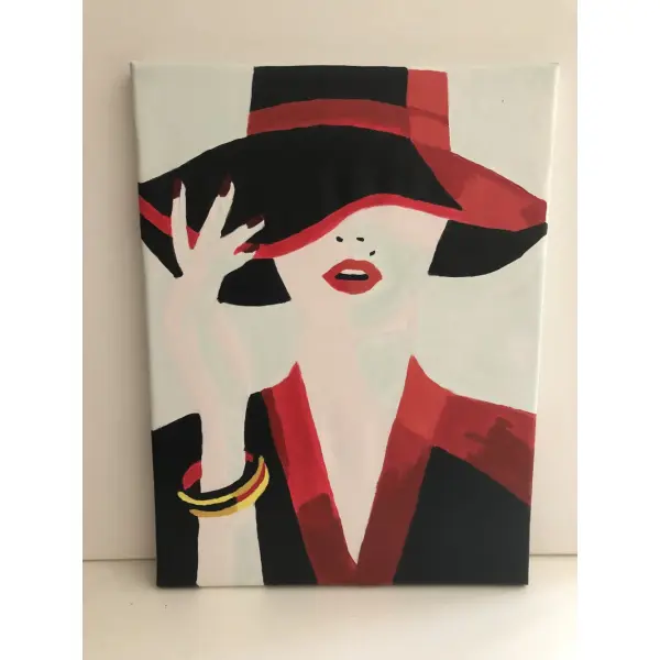 Tableau toile tendue peinture acrylique réf 9086