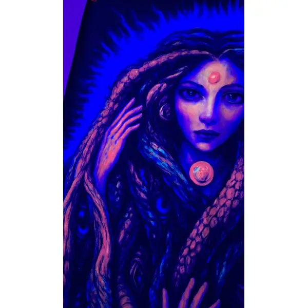 Tenture murale fluorescente