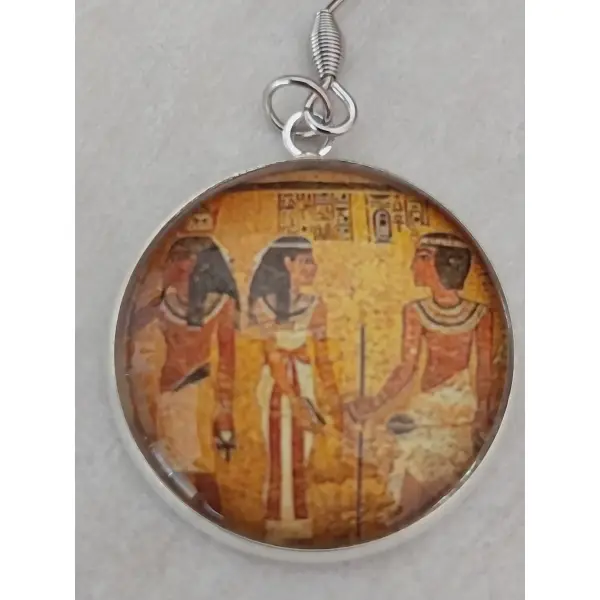 Boucles d'oreilles theme egypte antique
