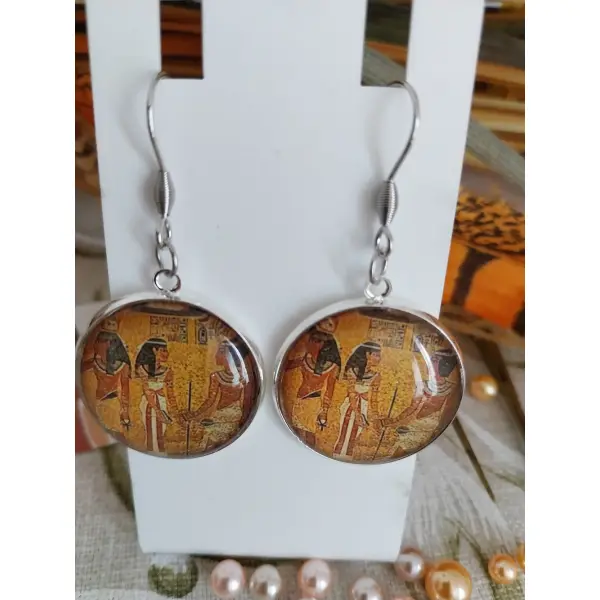 Boucles d'oreilles theme egypte antique