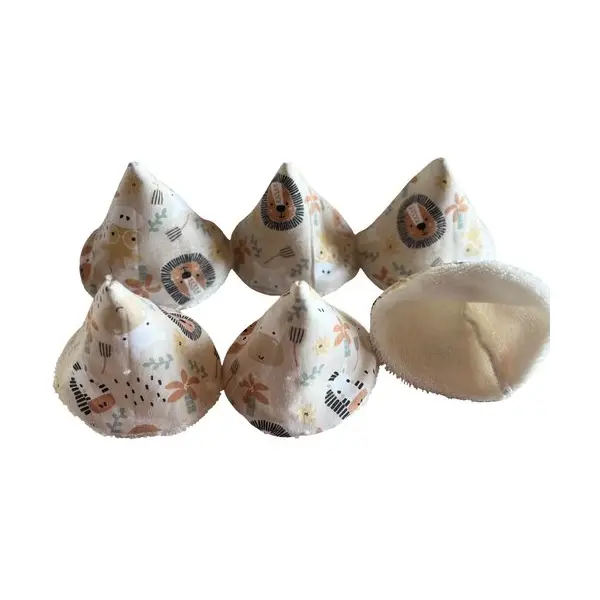 Lot de 6 tipis pare pipi animaux de la savanne