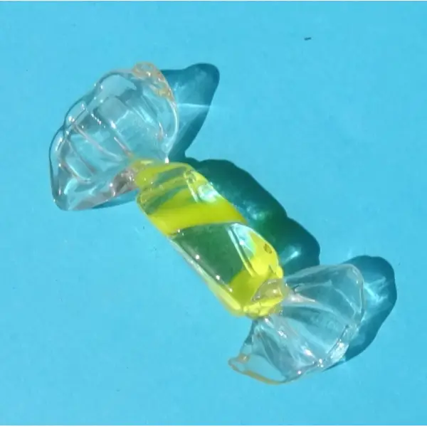Bonbon décoratif verre filé, lampwork, verre de murano, deco.0112