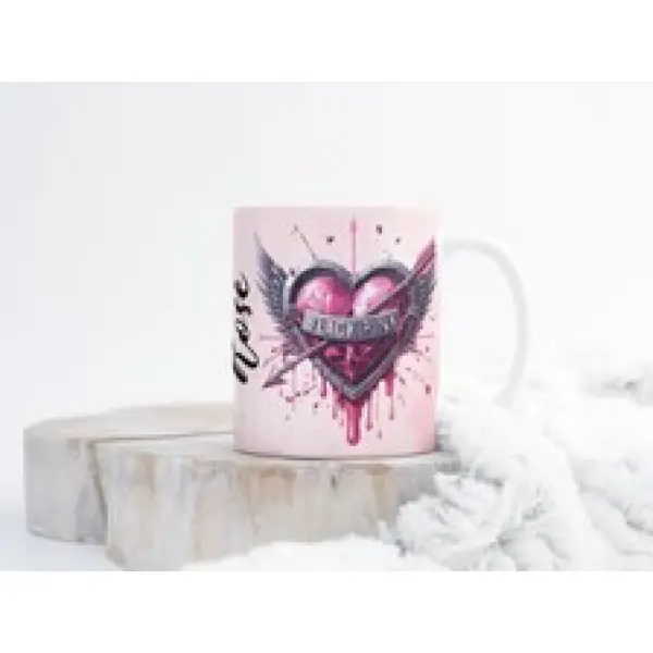 Mug black pink