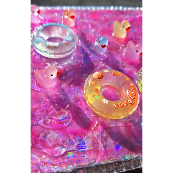 Décoration piscine canards