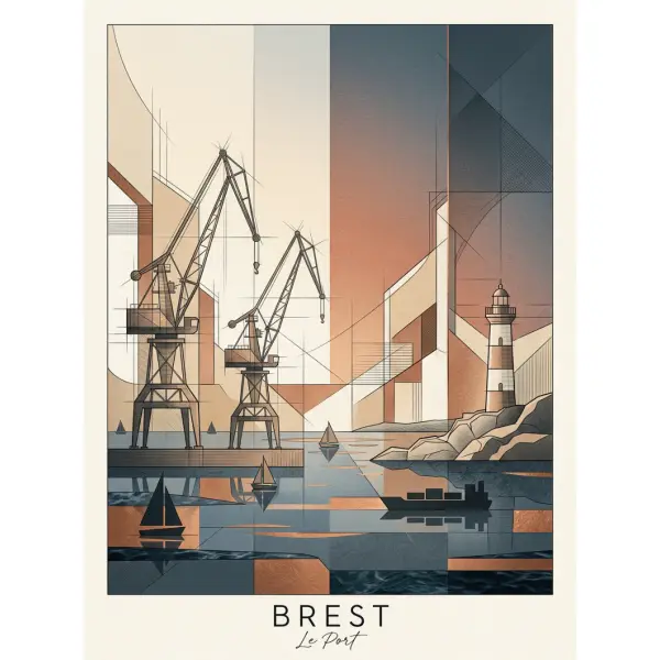 Brest — le port – paris édition numérotée et signée