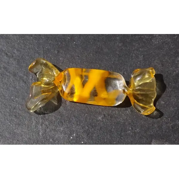 Bonbon décoratif verre filé, lampwork, verre de murano, deco.0107