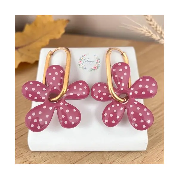 Boucles d'oreilles créoles interchangeables " colette"