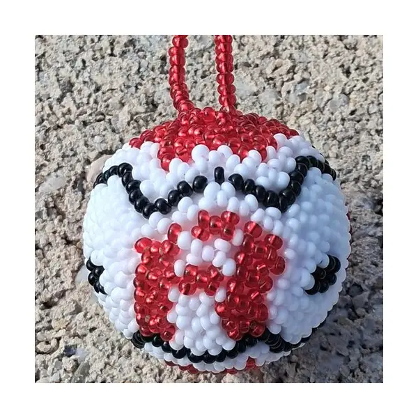 Boule alphabet en perles – lettre a personnalisable