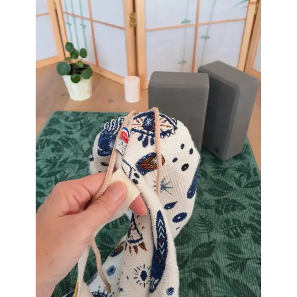 Sac à tapis de yoga motif troisième oeil