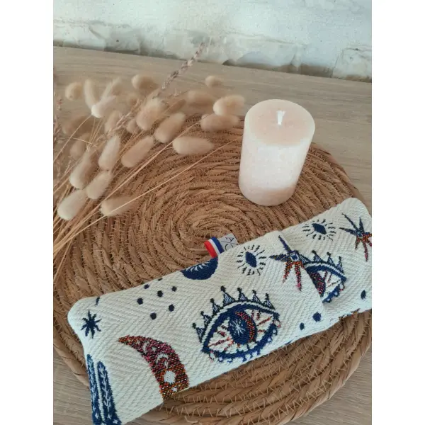 Masque à yeux à la lavande motif troisième œil