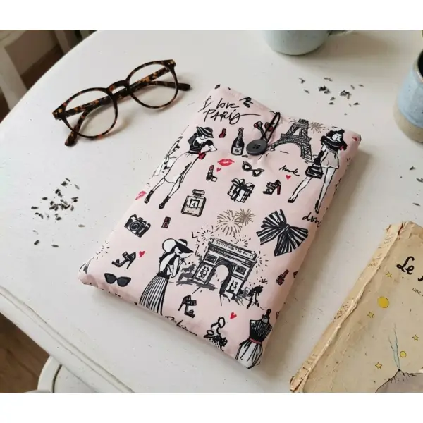 Pochette à livre coton et rembourré