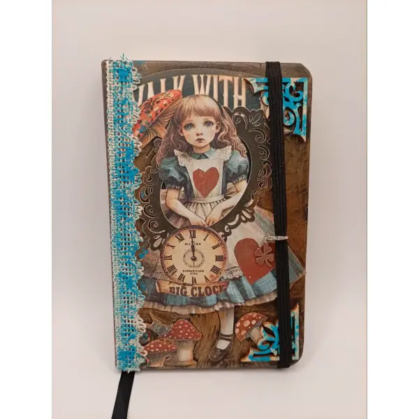 Carnet de notes porte-bonheur "alice et le trèfle"